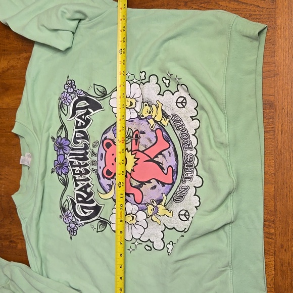 GRATEFUL DEAD Mint Green Sweatshirt DIVIDED colab - Picture 6 of 8